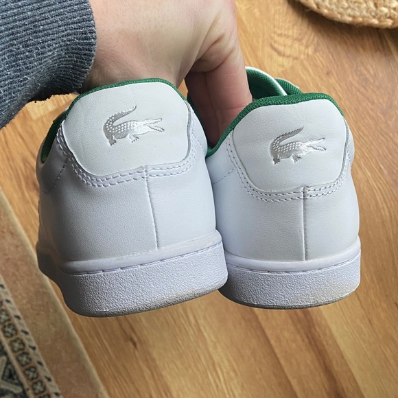 Lacoste White and Green Sneakers - Picture 3 of 8